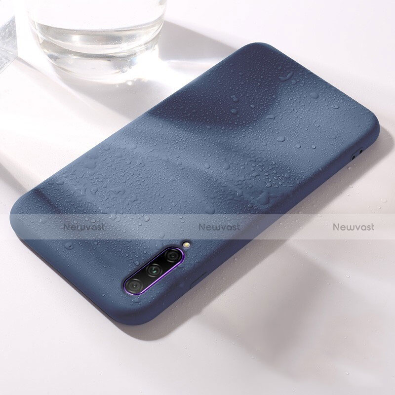 Ultra-thin Silicone Gel Soft Case 360 Degrees Cover S03 for Huawei Honor 9X Pro Blue