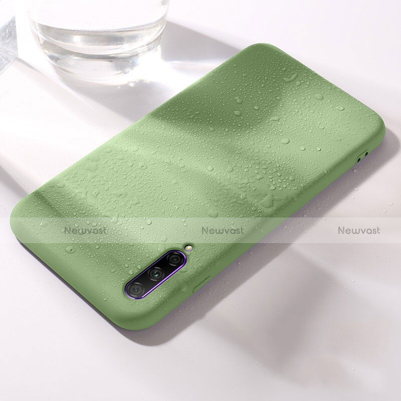 Ultra-thin Silicone Gel Soft Case 360 Degrees Cover S03 for Huawei P Smart Pro (2019) Green