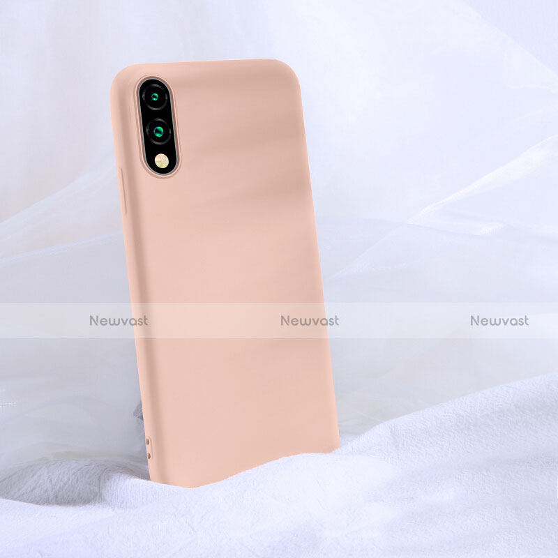 Ultra-thin Silicone Gel Soft Case 360 Degrees Cover S03 for Huawei P Smart Z (2019) Pink