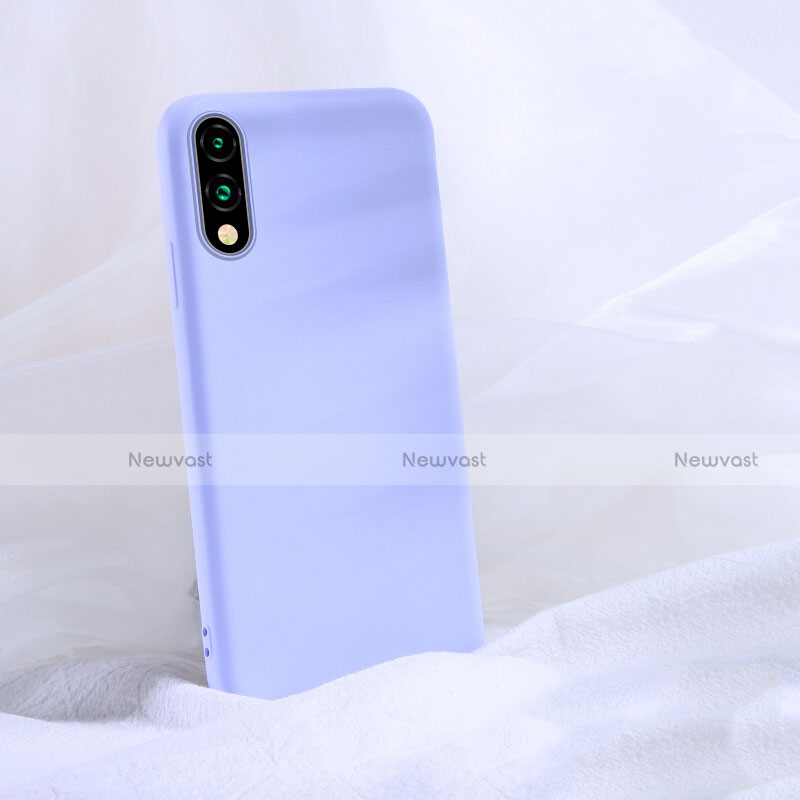 Ultra-thin Silicone Gel Soft Case 360 Degrees Cover S03 for Huawei Y9 Prime (2019) Purple