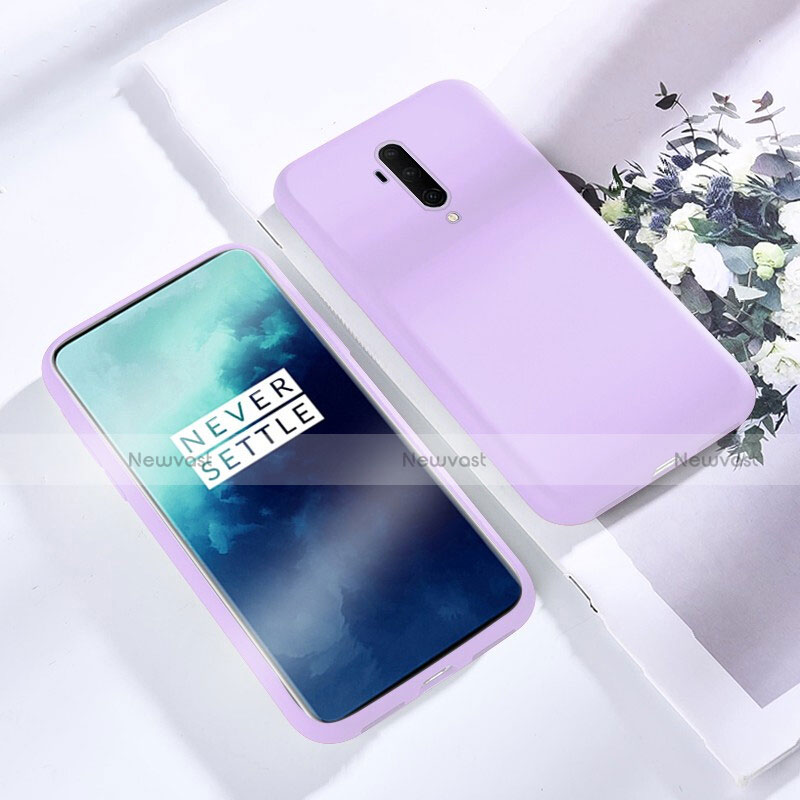 Ultra-thin Silicone Gel Soft Case 360 Degrees Cover S03 for OnePlus 7T Pro 5G Purple