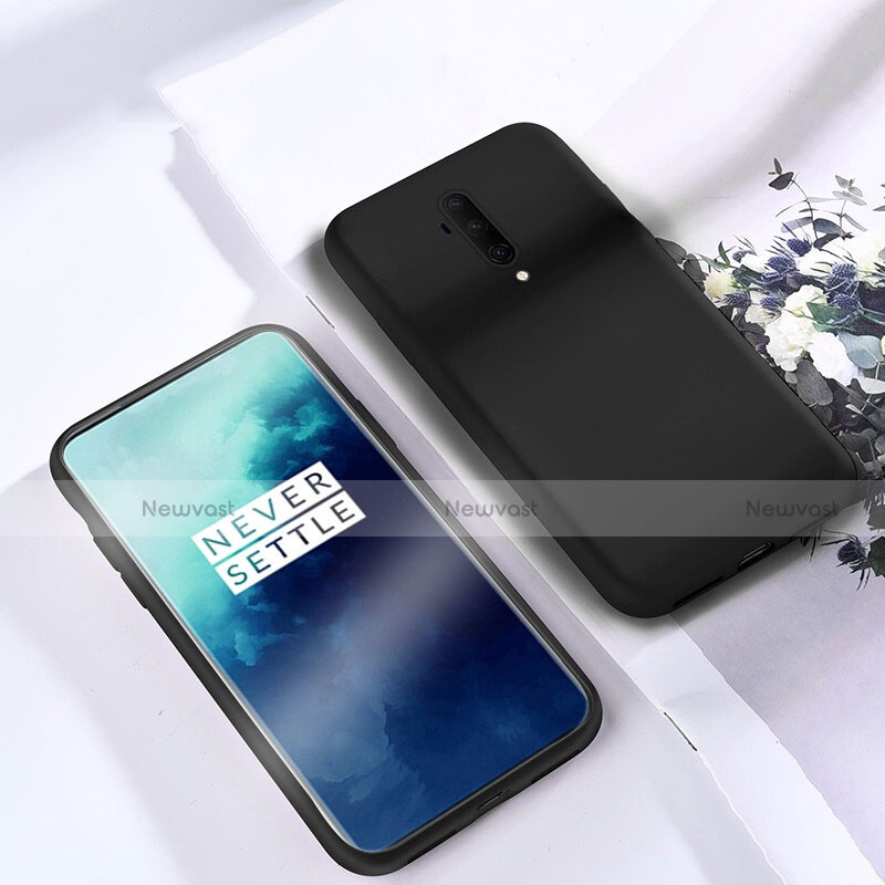 Ultra-thin Silicone Gel Soft Case 360 Degrees Cover S03 for OnePlus 7T Pro Black