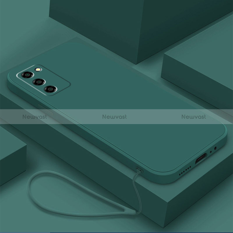 Ultra-thin Silicone Gel Soft Case 360 Degrees Cover S03 for Oppo A53s 5G Midnight Green