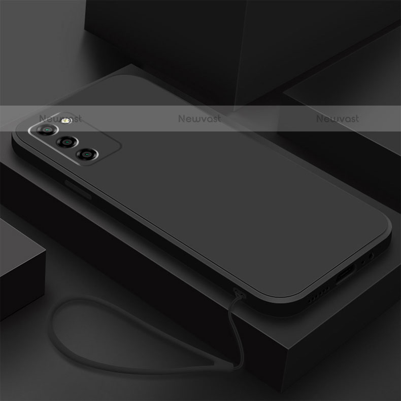 Ultra-thin Silicone Gel Soft Case 360 Degrees Cover S03 for Oppo A55 5G Black