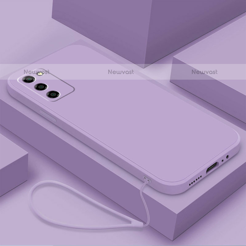 Ultra-thin Silicone Gel Soft Case 360 Degrees Cover S03 for Oppo A55 5G Clove Purple