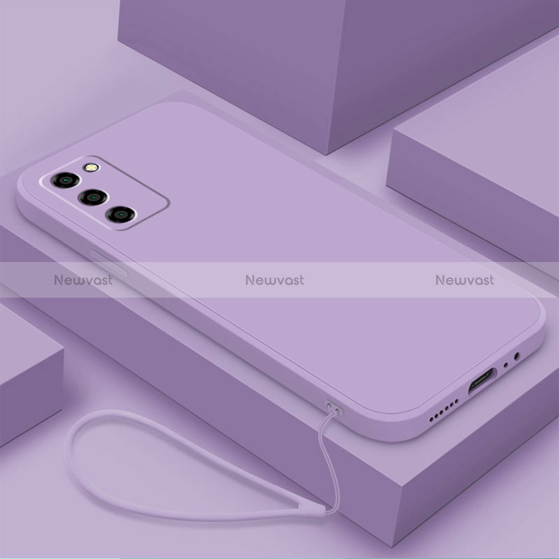 Ultra-thin Silicone Gel Soft Case 360 Degrees Cover S03 for Oppo A56 5G Clove Purple