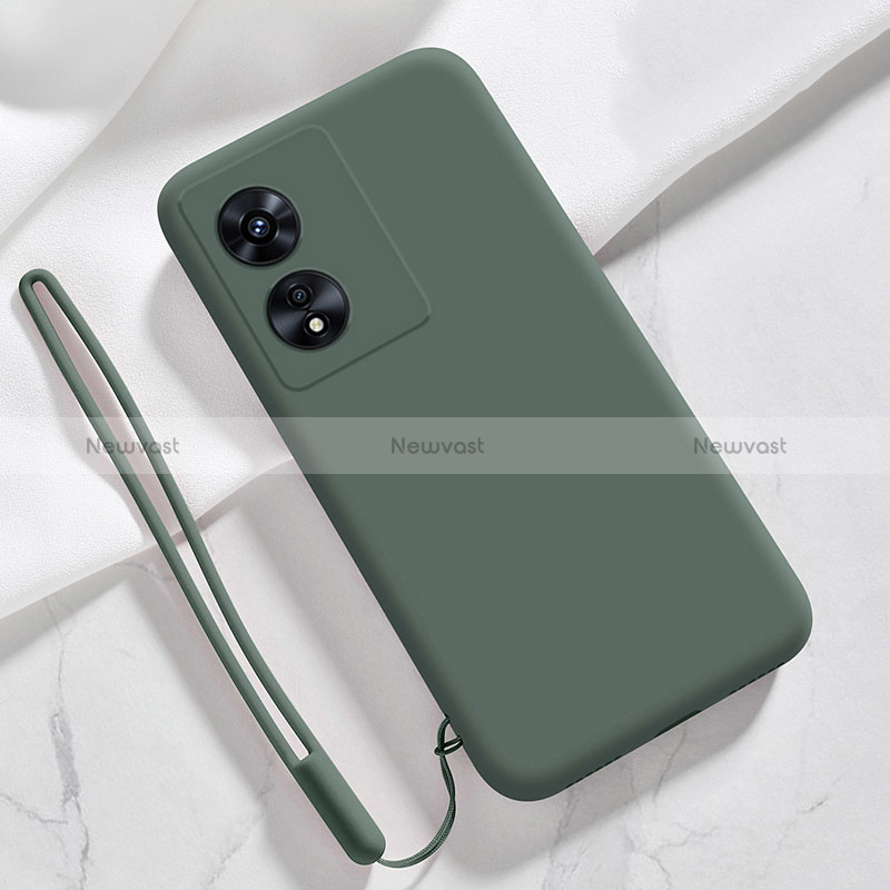 Ultra-thin Silicone Gel Soft Case 360 Degrees Cover S03 for Oppo A58x 5G