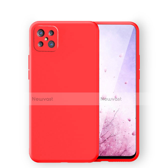 Ultra-thin Silicone Gel Soft Case 360 Degrees Cover S03 for Oppo A92s 5G Red