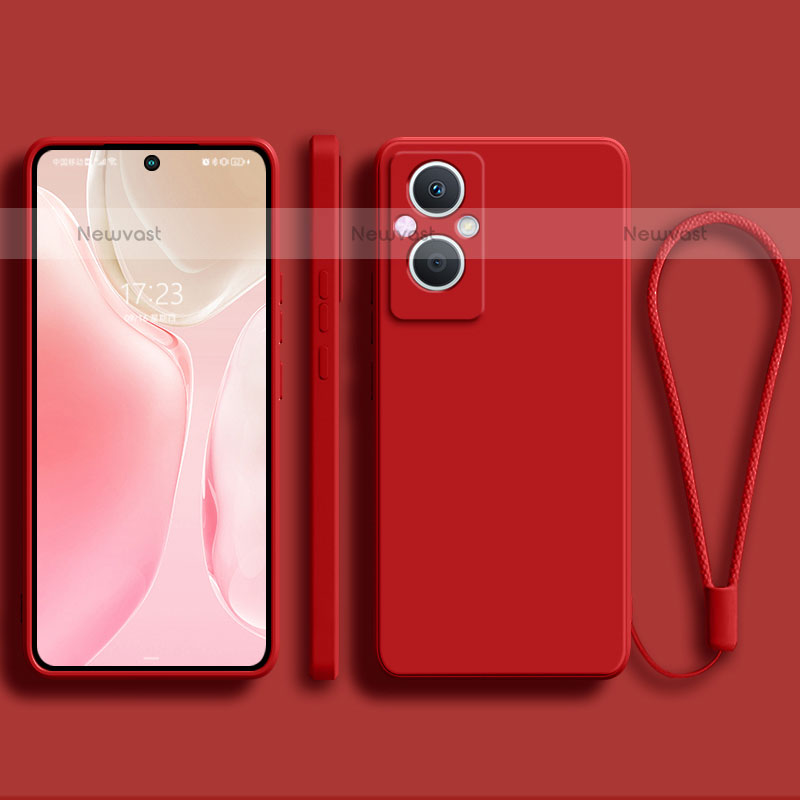 Ultra-thin Silicone Gel Soft Case 360 Degrees Cover S03 for Oppo F21s Pro 5G Red