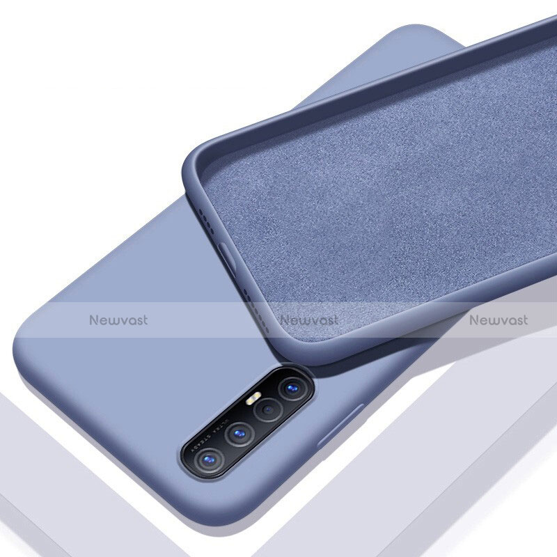 Ultra-thin Silicone Gel Soft Case 360 Degrees Cover S03 for Oppo Find X2 Neo Gray