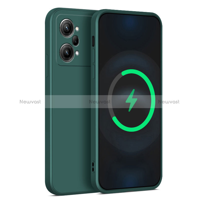 Ultra-thin Silicone Gel Soft Case 360 Degrees Cover S03 for Oppo K10 5G Midnight Green