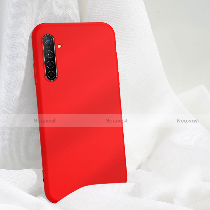 Ultra-thin Silicone Gel Soft Case 360 Degrees Cover S03 for Oppo K5 Red