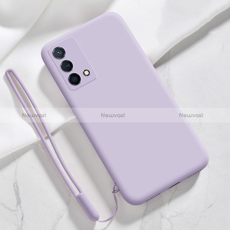 Ultra-thin Silicone Gel Soft Case 360 Degrees Cover S03 for Oppo K9 5G Clove Purple