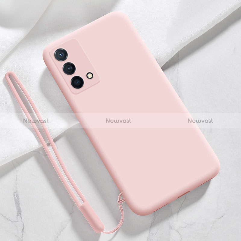 Ultra-thin Silicone Gel Soft Case 360 Degrees Cover S03 for Oppo K9 5G Pink