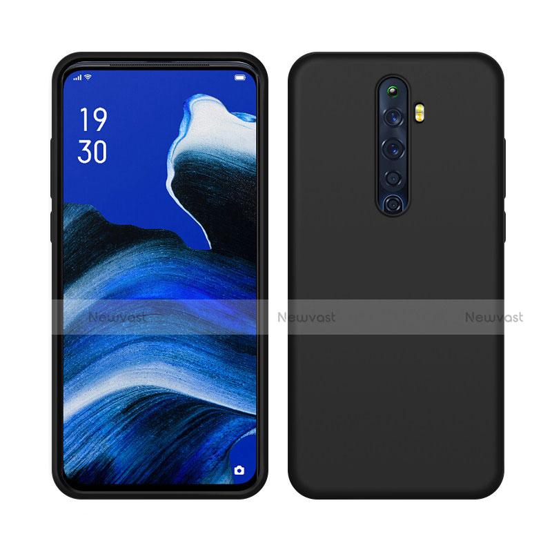 Ultra-thin Silicone Gel Soft Case 360 Degrees Cover S03 for Oppo Reno2 Z Black