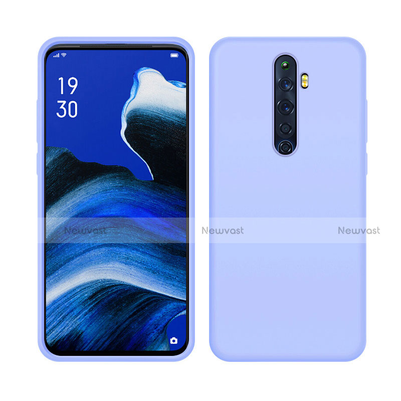 Ultra-thin Silicone Gel Soft Case 360 Degrees Cover S03 for Oppo Reno2 Z Purple