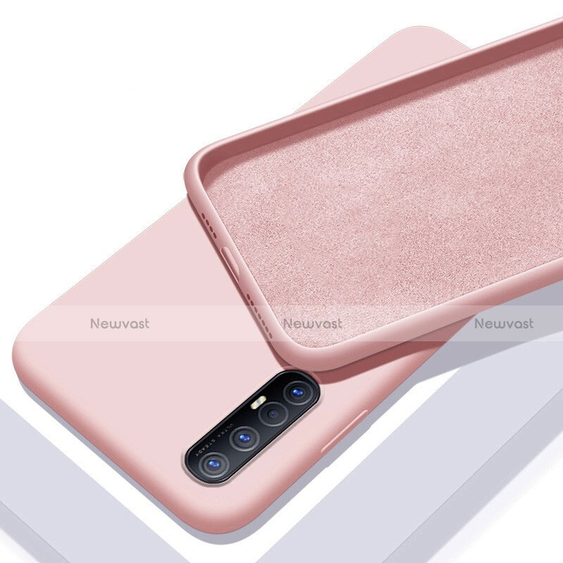 Ultra-thin Silicone Gel Soft Case 360 Degrees Cover S03 for Oppo Reno3 Pro Pink