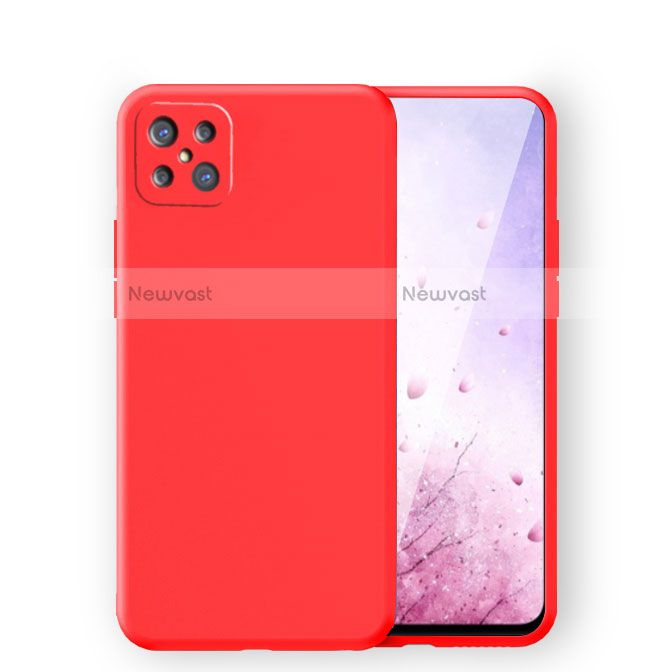 Ultra-thin Silicone Gel Soft Case 360 Degrees Cover S03 for Oppo Reno4 Z 5G Red