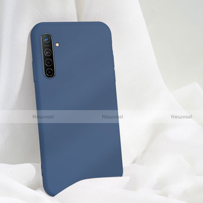 Ultra-thin Silicone Gel Soft Case 360 Degrees Cover S03 for Realme X2 Blue