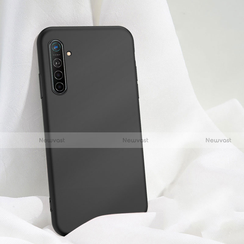 Ultra-thin Silicone Gel Soft Case 360 Degrees Cover S03 for Realme XT Black