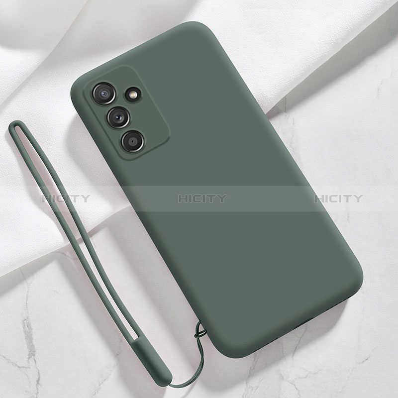 Ultra-thin Silicone Gel Soft Case 360 Degrees Cover S03 for Samsung Galaxy A54 5G Midnight Green