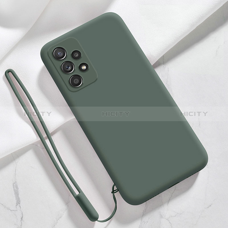 Ultra-thin Silicone Gel Soft Case 360 Degrees Cover S03 for Samsung Galaxy A73 5G Green