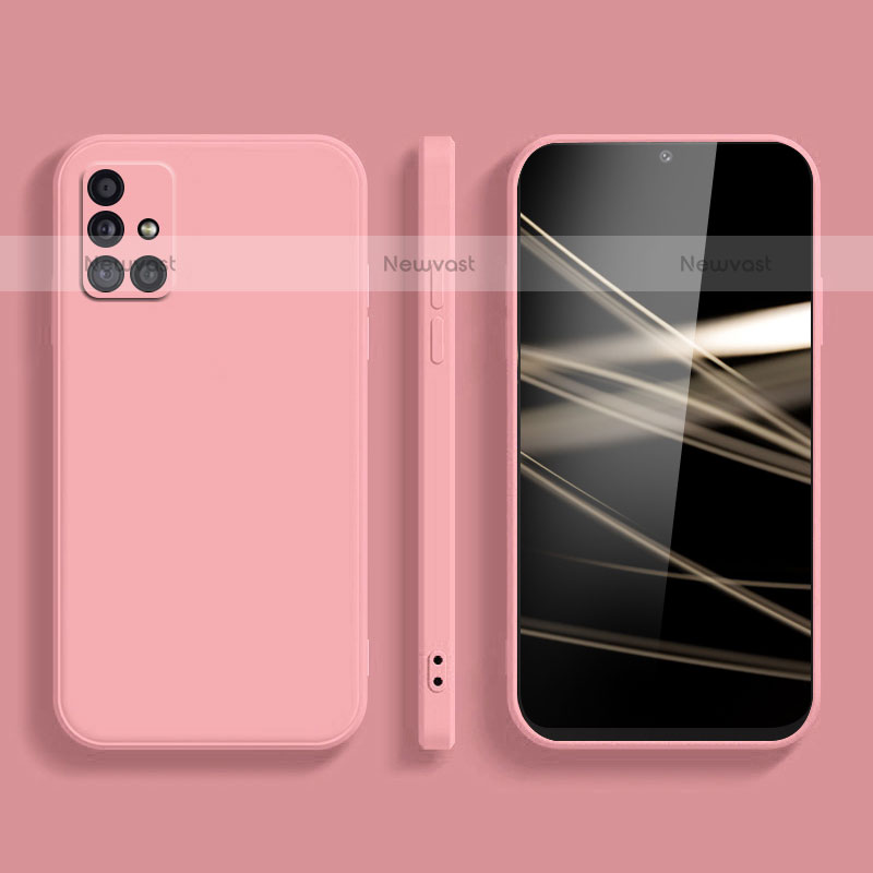 Ultra-thin Silicone Gel Soft Case 360 Degrees Cover S03 for Samsung Galaxy M31s Pink