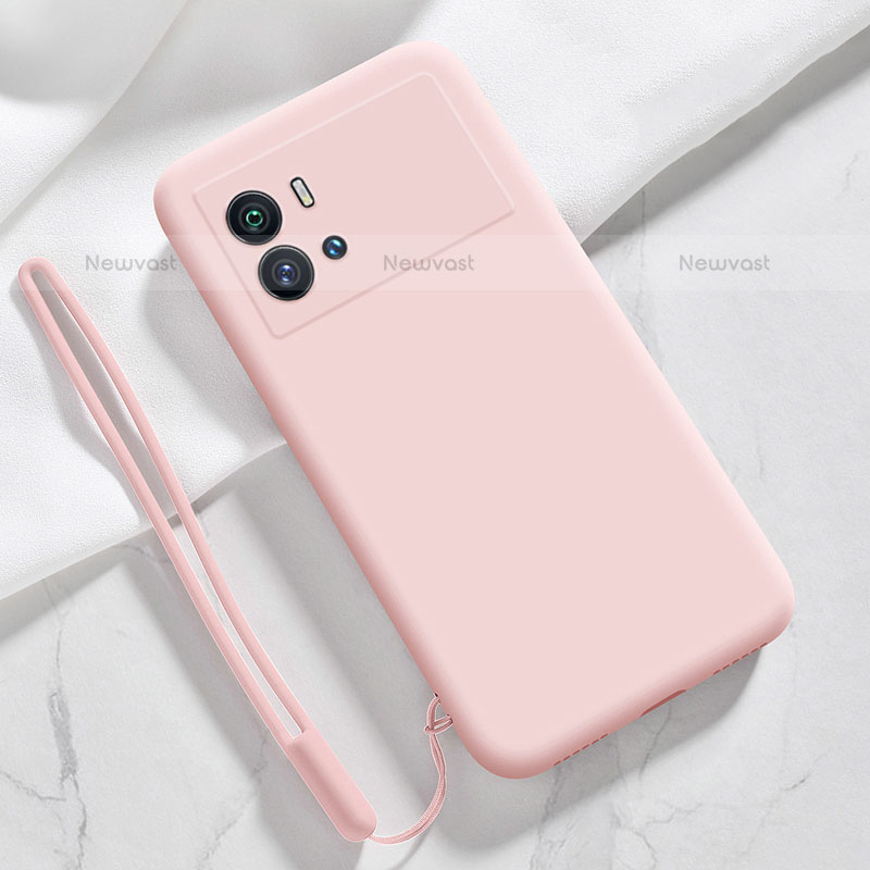 Ultra-thin Silicone Gel Soft Case 360 Degrees Cover S03 for Vivo iQOO 9 5G Pink