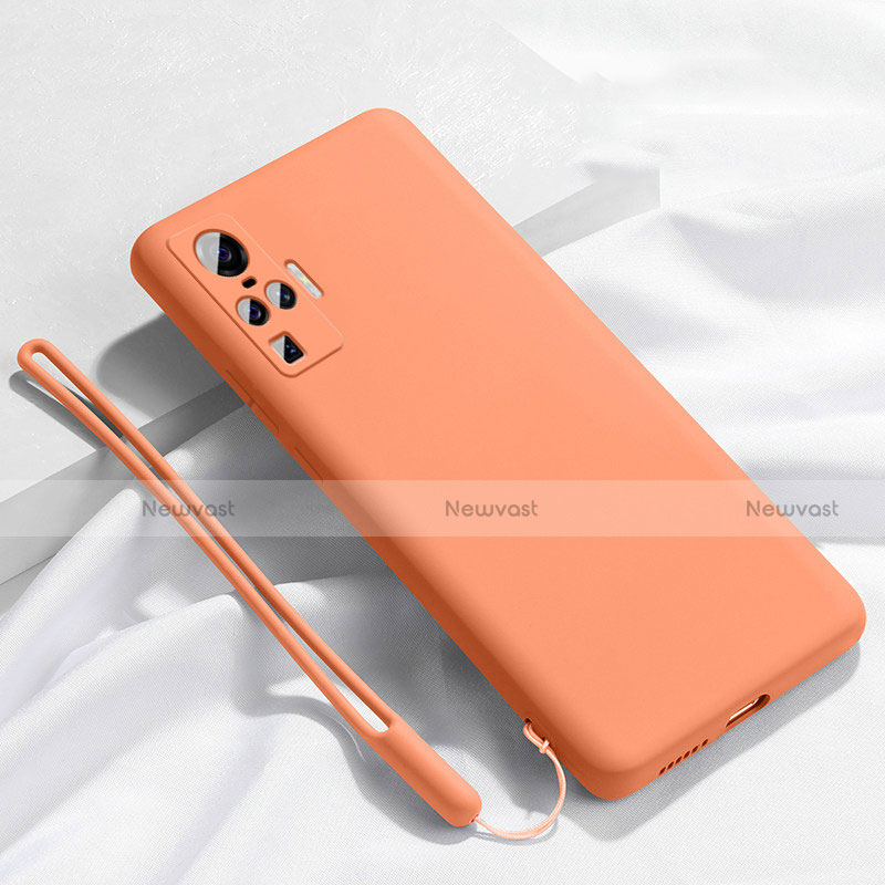 Ultra-thin Silicone Gel Soft Case 360 Degrees Cover S03 for Vivo X51 5G Orange