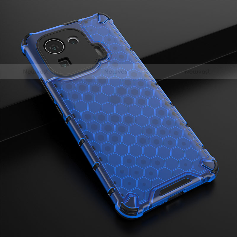 Ultra-thin Silicone Gel Soft Case 360 Degrees Cover S03 for Xiaomi Mi 11 Pro 5G Blue