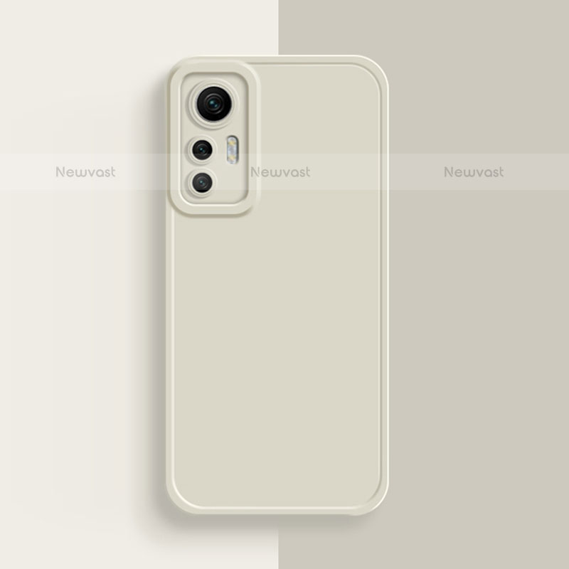 Ultra-thin Silicone Gel Soft Case 360 Degrees Cover S03 for Xiaomi Mi 12S 5G White