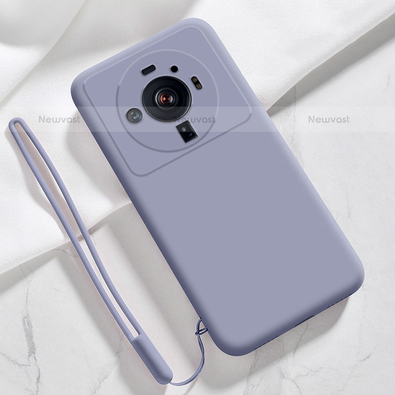 Ultra-thin Silicone Gel Soft Case 360 Degrees Cover S03 for Xiaomi Mi 12S Ultra 5G Lavender Gray