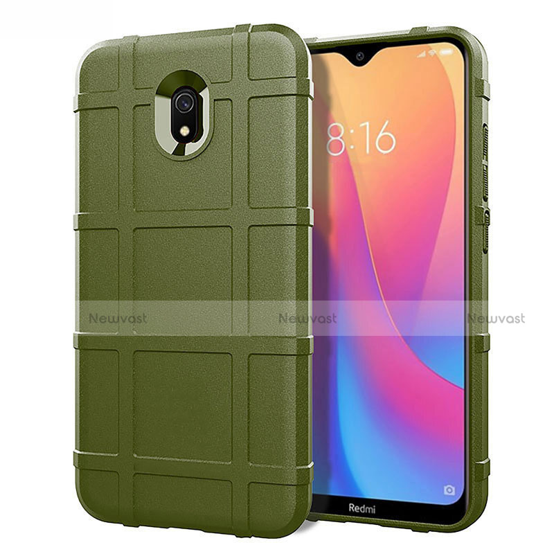 Ultra-thin Silicone Gel Soft Case 360 Degrees Cover S03 for Xiaomi Redmi 8A Green