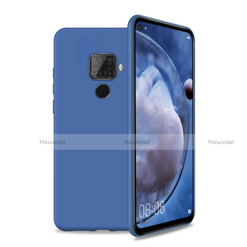 Ultra-thin Silicone Gel Soft Case 360 Degrees Cover S04 for Huawei Nova 5i Pro Blue