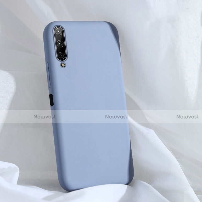 Ultra-thin Silicone Gel Soft Case 360 Degrees Cover S04 for Huawei P Smart Pro (2019) Sky Blue