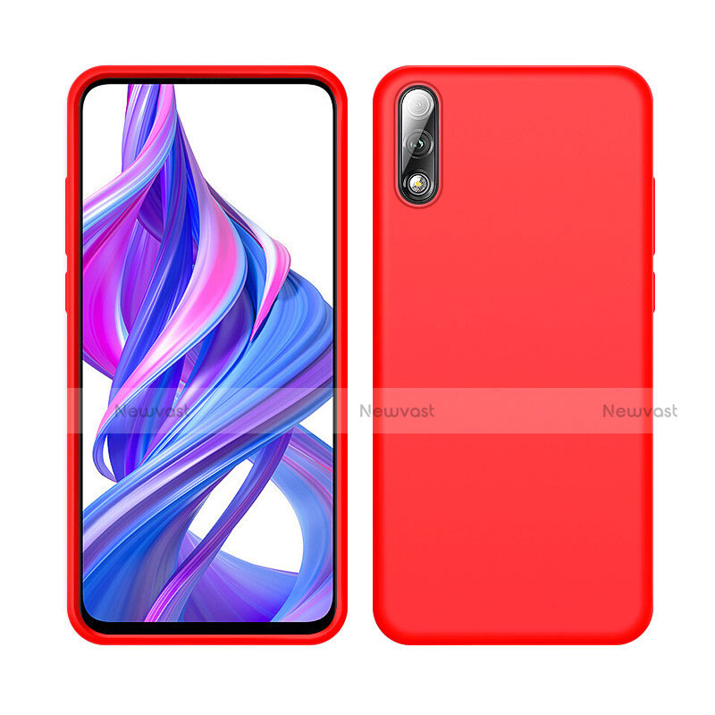 Ultra-thin Silicone Gel Soft Case 360 Degrees Cover S04 for Huawei P Smart Z (2019) Red