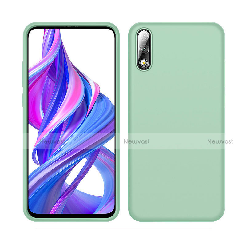 Ultra-thin Silicone Gel Soft Case 360 Degrees Cover S04 for Huawei Y9 Prime (2019) Green