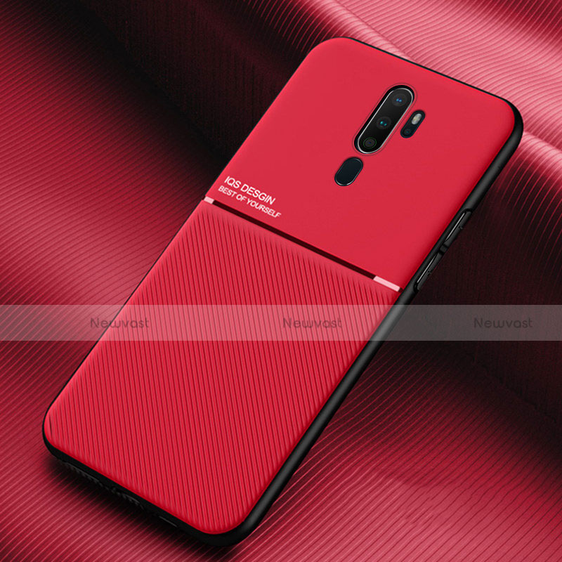 Ultra-thin Silicone Gel Soft Case 360 Degrees Cover S04 for Oppo A11X Red