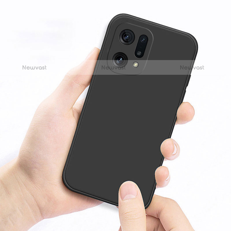 Ultra-thin Silicone Gel Soft Case 360 Degrees Cover S04 for Oppo Find X5 Pro 5G