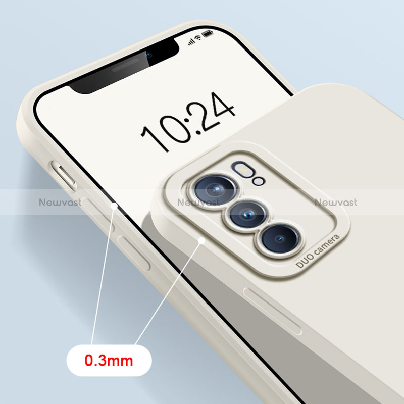 Ultra-thin Silicone Gel Soft Case 360 Degrees Cover S04 for Oppo Reno6 5G