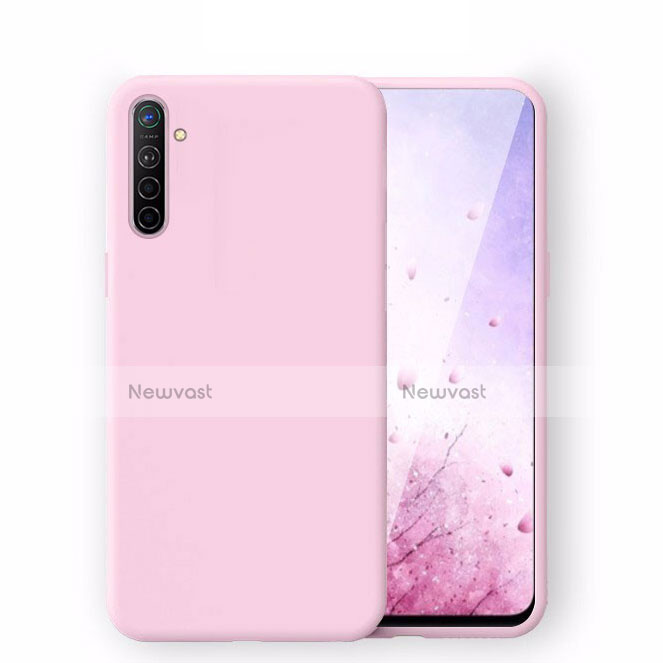 Ultra-thin Silicone Gel Soft Case 360 Degrees Cover S04 for Realme X2 Pink