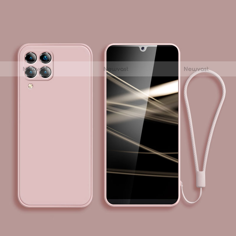 Ultra-thin Silicone Gel Soft Case 360 Degrees Cover S04 for Samsung Galaxy A12 Pink