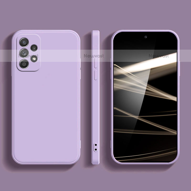 Ultra-thin Silicone Gel Soft Case 360 Degrees Cover S04 for Samsung Galaxy A23 5G Clove Purple