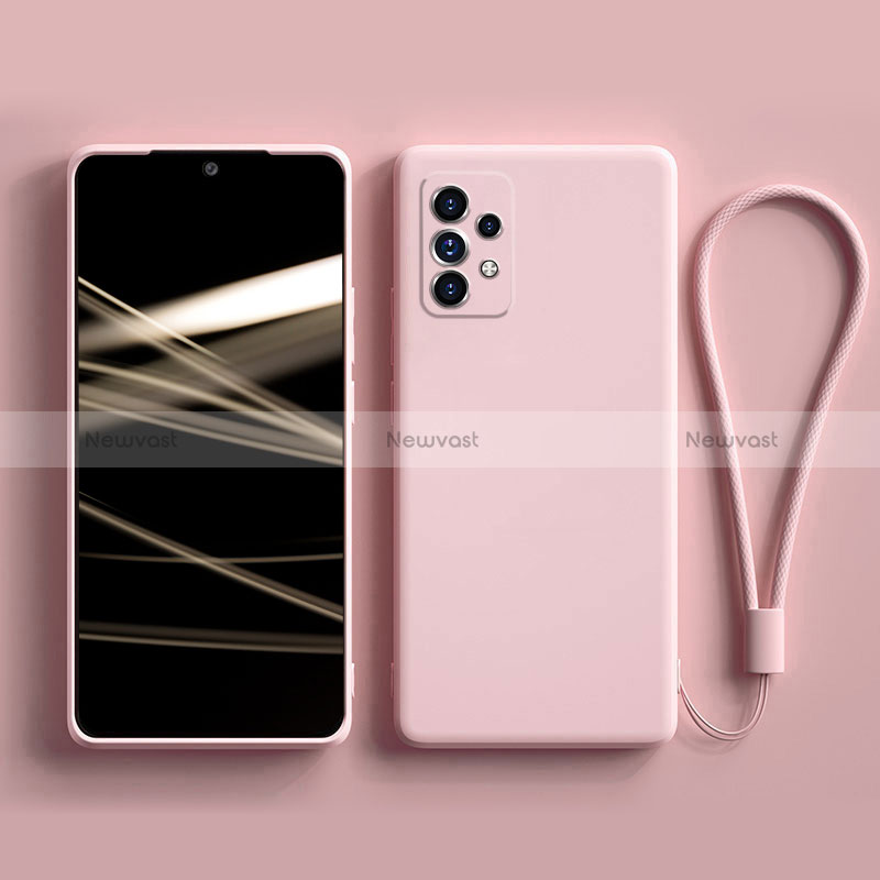 Ultra-thin Silicone Gel Soft Case 360 Degrees Cover S04 for Samsung Galaxy A32 4G Pink