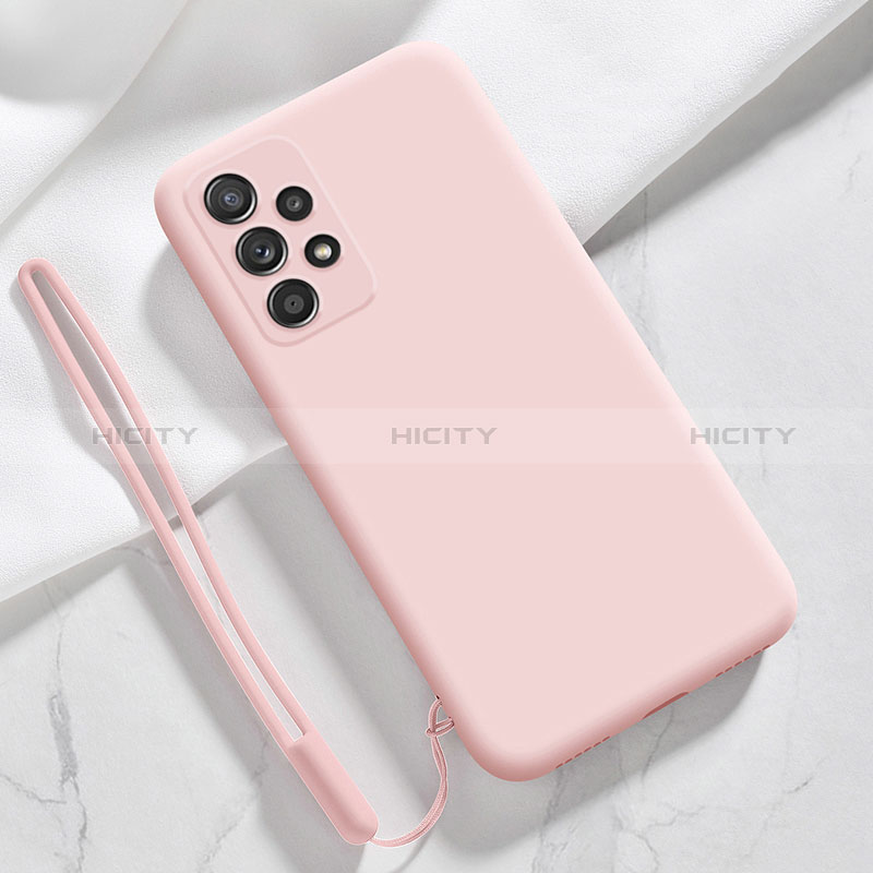 Ultra-thin Silicone Gel Soft Case 360 Degrees Cover S04 for Samsung Galaxy A53 5G Pink