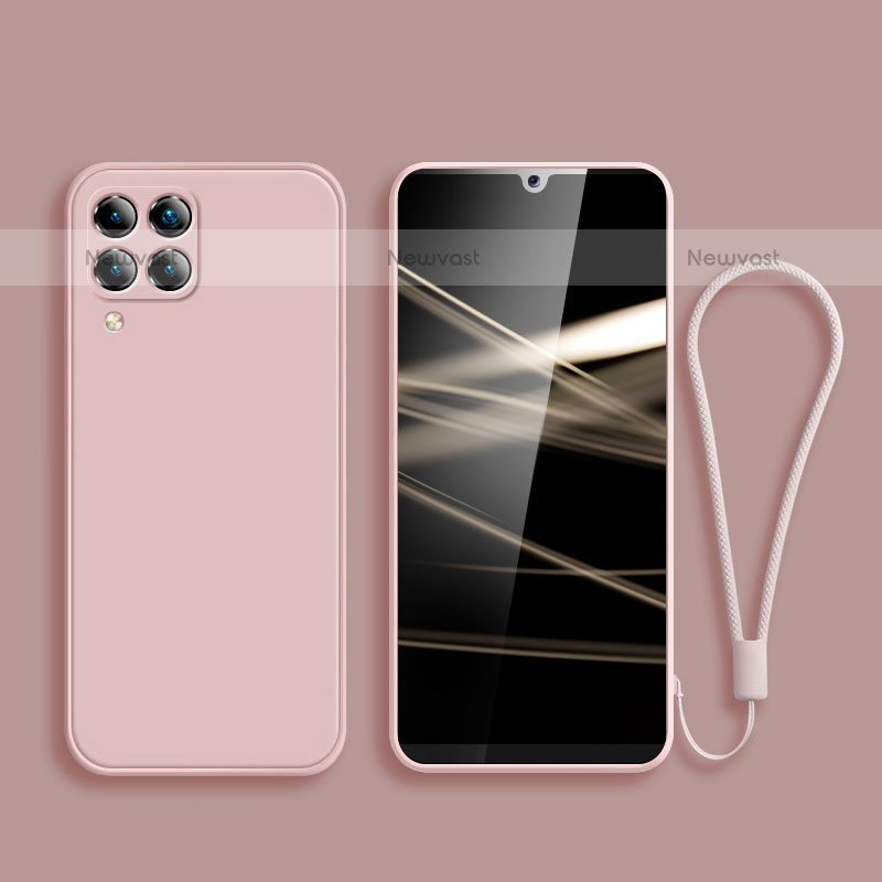 Ultra-thin Silicone Gel Soft Case 360 Degrees Cover S04 for Samsung Galaxy F12 Pink