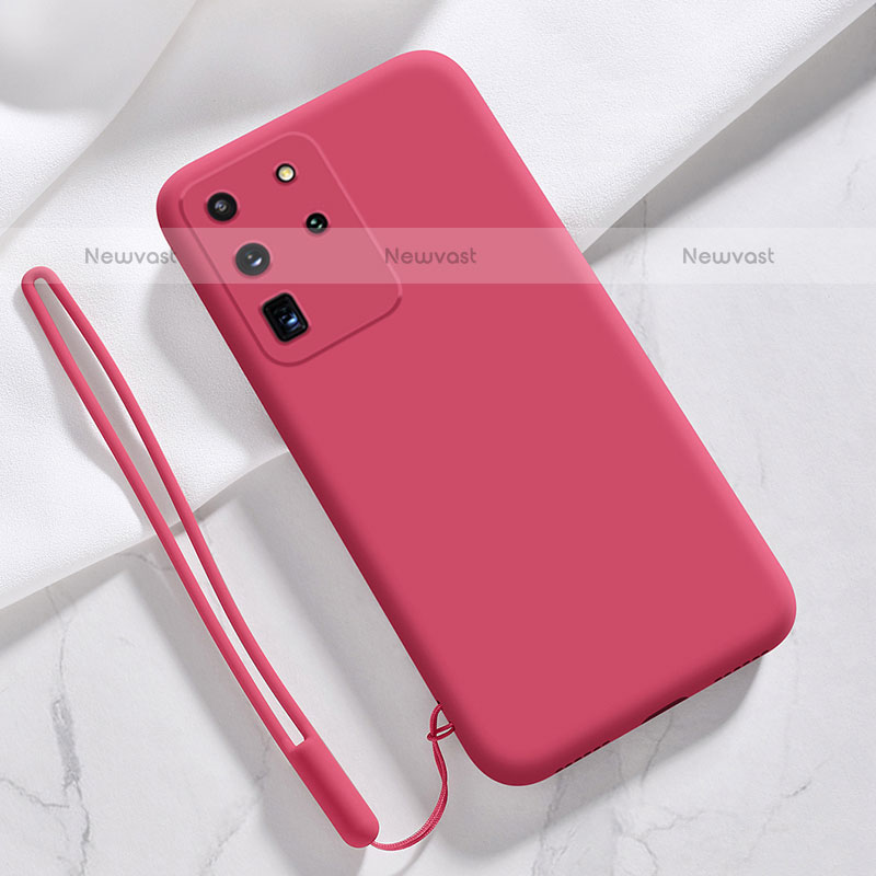 Ultra-thin Silicone Gel Soft Case 360 Degrees Cover S04 for Samsung Galaxy S20 Ultra 5G Red