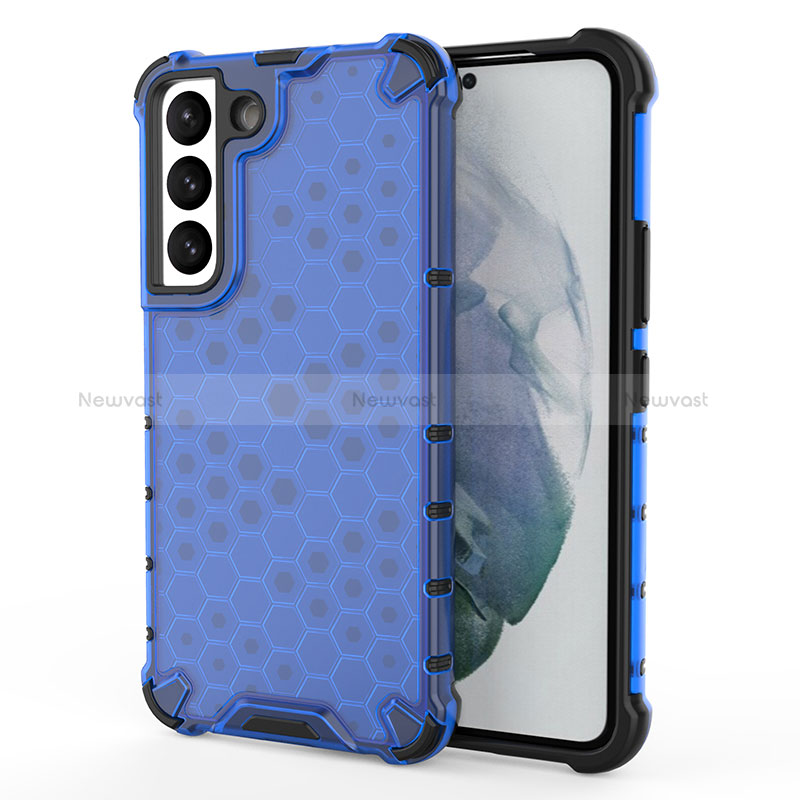 Ultra-thin Silicone Gel Soft Case 360 Degrees Cover S04 for Samsung Galaxy S22 Plus 5G Blue