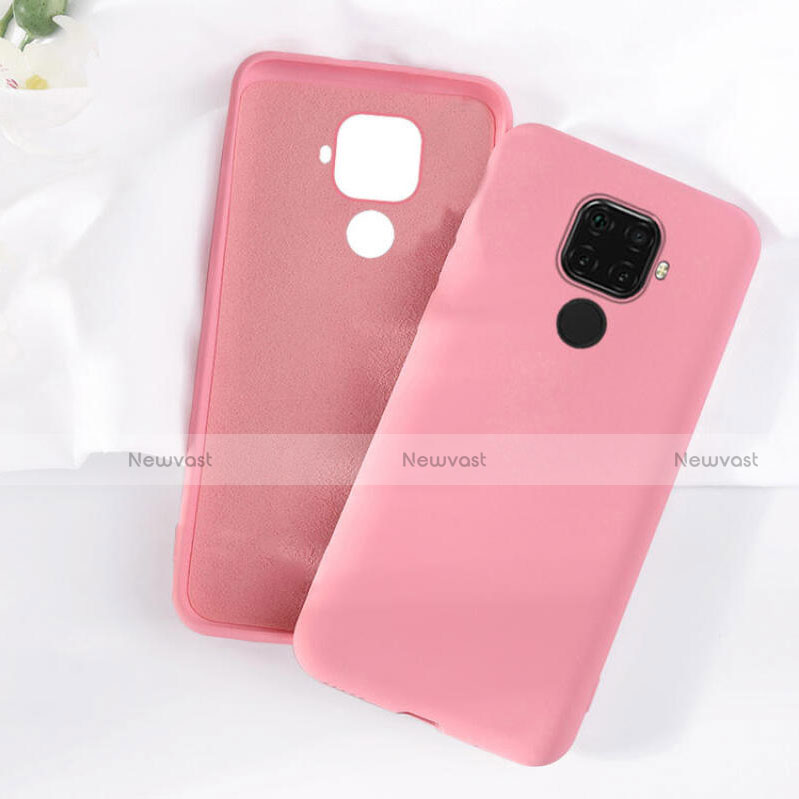 Ultra-thin Silicone Gel Soft Case 360 Degrees Cover S05 for Huawei Mate 30 Lite Pink