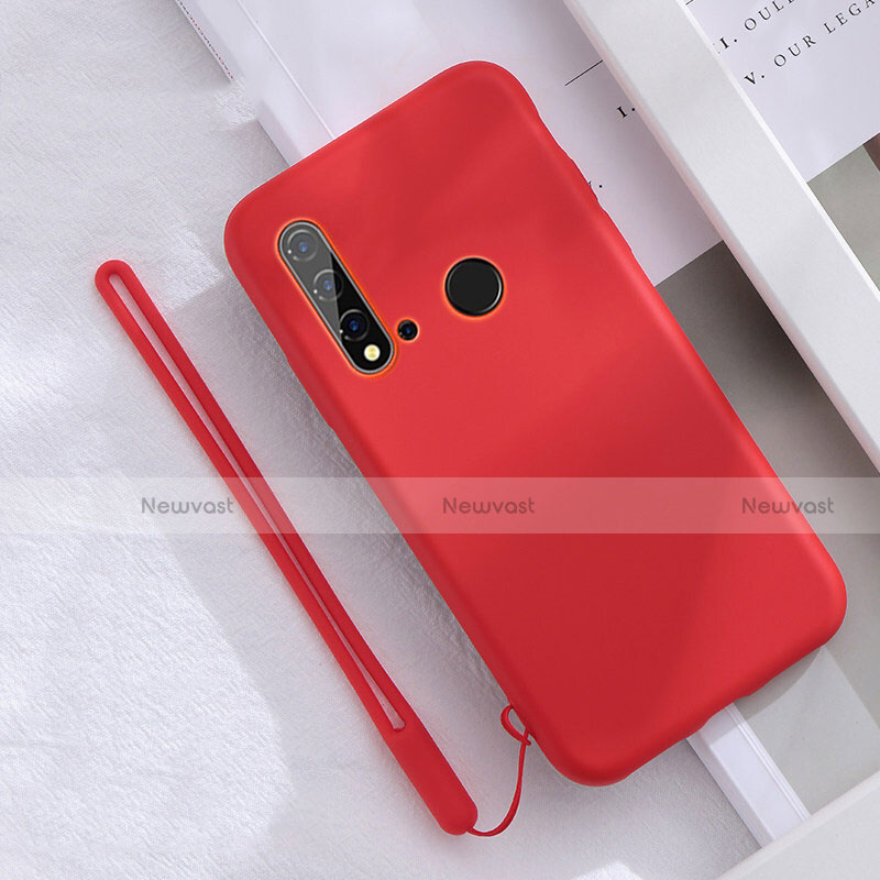 Ultra-thin Silicone Gel Soft Case 360 Degrees Cover S05 for Huawei Nova 5i Red